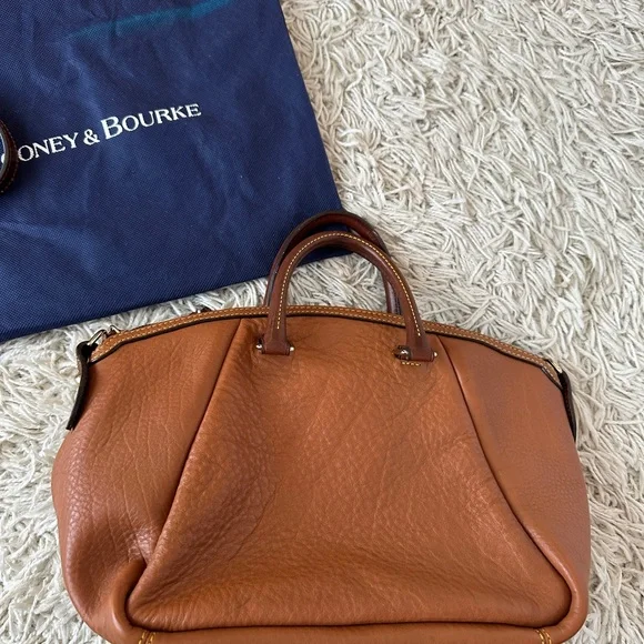 Dooney & Bourke Brown Leather Handbag - Picture 3 of 6